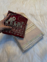 Load image into Gallery viewer, Glorious Festive Wear Pure Viscose Georgette Beads Sequence Work Blouse With Saree