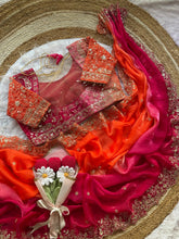 Load image into Gallery viewer, Exuberant Function Wear Soft Silk Heavy Embroidery n Aarco Work Designer Saree With Stitched Blouse