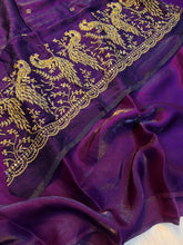 Load image into Gallery viewer, Regal Party Wear Silk Beads Hand Work Saree With Matching Blouse Piece