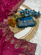 Load image into Gallery viewer, Prettiest Wedding Wear Silk Embroidery n Sequence Work Saree For Occasion