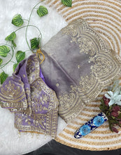 Load image into Gallery viewer, Excellent Wedding Wear Chiffon Embroidery n Sequence Work Designer Saree With Stitched Blouse