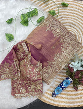 Load image into Gallery viewer, Excellent Wedding Wear Chiffon Embroidery n Sequence Work Designer Saree With Stitched Blouse