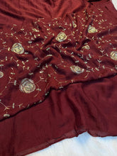Load image into Gallery viewer, Redolent Festive Wear Rangoli Crush Silk Sequence Work Saree With Blissful Blouse Piece