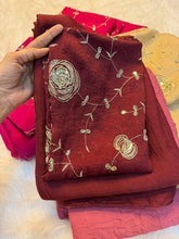 Load image into Gallery viewer, Redolent Festive Wear Rangoli Crush Silk Sequence Work Saree With Blissful Blouse Piece