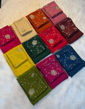 Load image into Gallery viewer, Redolent Festive Wear Rangoli Crush Silk Sequence Work Saree With Blissful Blouse Piece