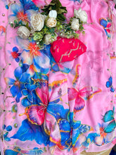 Load image into Gallery viewer, Regal Party Wear Soft Silk Print n Handwork Arco Border Designer Saree With Blouse Piece