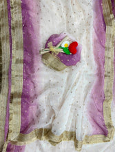 Load image into Gallery viewer, Confounding Festive Wear Silk Zari Weaving Work With Golden Border Saree For Occasion