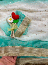 Load image into Gallery viewer, Confounding Festive Wear Silk Zari Weaving Work With Golden Border Saree For Occasion