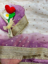 Load image into Gallery viewer, Confounding Festive Wear Silk Zari Weaving Work With Golden Border Saree For Occasion
