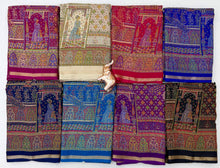 Load image into Gallery viewer, Graceful Party Wear Pure Soft Tussar Kashmiri Silk Printed n Zari Work Border Rich Pallu Fancy Saree With Blouse Piece