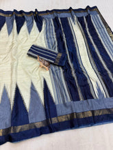 Load image into Gallery viewer, Adorable Function Wear Pure Soft Dola Silk Jacquard Border Fancy Saree With Blouse Piece