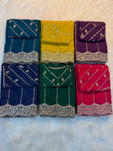 Load image into Gallery viewer, Exquisite Party Wear Soft Georgette Sequence n Embroidery Work Designer Saree For Wedding