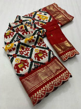 Load image into Gallery viewer, Graceful Party Wear Pure Soft Silk Jacquard Work Lace Border Fancy Designer Saree With Blouse Piece