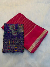 Load image into Gallery viewer, Alverina Festive Wear Pure Viscose Jacquard Weaving Work Fancy Saree With Contrast Blouse Piece