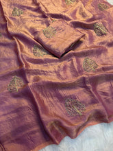 Load image into Gallery viewer, Elegant Function Wear Silk Sequence n Beads Work Fancy Saree With Blouse Piece