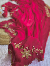 Load image into Gallery viewer, Glamorous Wedding Wear Soft Crush Silk Handwork Butta Fancy Designer Saree For Occasion