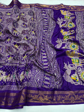 Load image into Gallery viewer, Marvellous Party Wear Pure Soft Dola Silk Printed Rich Pallu n Mirror Work Fancy Saree For Women