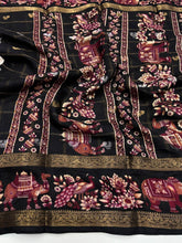 Load image into Gallery viewer, Effervescent Festive Wear Pure Soft Dola Silk Jacquard Border Rich Pallu Fancy Saree With Blouse Piece