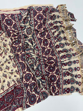 Load image into Gallery viewer, Alverina Party Wear Pure Satin Silk Ajrak Printed Rich Pallu n Mirror Work Fancy Saree With Blouse Piece