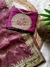 Load image into Gallery viewer, Exuberant Festive Wear Soft Silk Sequence n Embroidery Work Fancy Saree With Blouse Piece