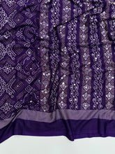 Load image into Gallery viewer, Blissful Function Wear Pure Satin Silk Ajrak Printed Rich Pallu n Mirror Work Designer Saree With Blouse Piece