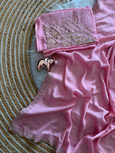 Load image into Gallery viewer, Artisanal Festive Wear Soft Crush Silk Siroski n Diamond Work Fancy Saree With Blouse Piece