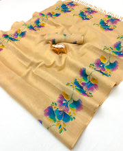 Load image into Gallery viewer, Innovative Function Wear Tissue Silk Digital Print Fancy Saree With Blouse Piece