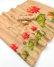 Load image into Gallery viewer, Innovative Function Wear Tissue Silk Digital Print Fancy Saree With Blouse Piece