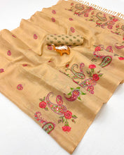 Load image into Gallery viewer, Innovative Function Wear Tissue Silk Digital Print Fancy Saree With Blouse Piece