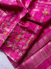 Load image into Gallery viewer, Traditiona Function Wear Soft Tussar Silk Embroidery n Zari Chex Design Saree For Wedding