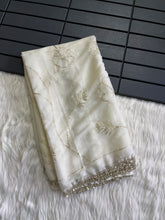 Load image into Gallery viewer, Entrancing Wedding Wear Georgette Gotapatti Work Fancy Saree With Blouse Piece