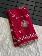 Load image into Gallery viewer, Dazzling Party Wear Georgette Gotapatti Work Designer Saree With Blouse Piece