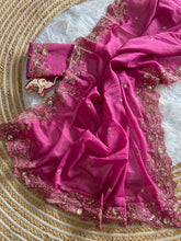Load image into Gallery viewer, Entrancing Festive Wear Georgette Heavy Sequence Work Designer Saree With Blouse piece