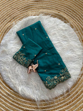 Load image into Gallery viewer, Entrancing Festive Wear Georgette Heavy Sequence Work Designer Saree With Blouse piece