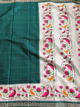 Load image into Gallery viewer, Desiring Function Wear Soft Linen Cotton Print n Rich Pallu Saree With Blouse Piece