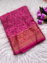 Load image into Gallery viewer, Splendorous Function Wear Silk Jacquard Weaving Border n Rich Pallu Fancy Saree With Blouse Piece