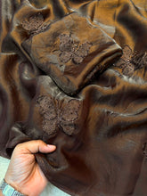 Load image into Gallery viewer, Divine Party Wear Silk Embroidery Thread n Beads Work Designer Saree With Blouse Piece