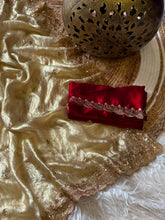 Load image into Gallery viewer, Marvellous Festive Wear Silk Embroidery n Sequence Work Designer Saree With Contrast Blouse Piece