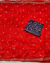 Load image into Gallery viewer, New Party Wear Net Heavy Embroidery Work Fancy Saree