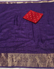 Load image into Gallery viewer, New Function Wear Pure Dola Silk Chex Design Saree With Blouse Piece