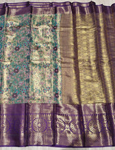 Load image into Gallery viewer, New Wedding Wear Kanjivaram Silk Pure Zari Weaving Fancy Saree