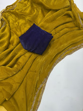 Load image into Gallery viewer, New Partywear Frandy Crush Silk Katdana Moti Lace Border Work Fancy Designer Saree With Blouse