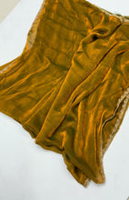 Load image into Gallery viewer, New Partywear Frandy Crush Silk Katdana Moti Lace Border Work Fancy Designer Saree With Blouse