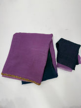 Load image into Gallery viewer, New Partywear Frandy Crush Silk Katdana Moti Lace Border Work Fancy Designer Saree With Blouse