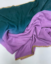 Load image into Gallery viewer, New Partywear Frandy Crush Silk Katdana Moti Lace Border Work Fancy Designer Saree With Blouse