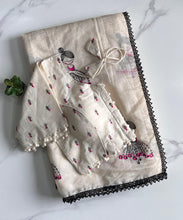 Load image into Gallery viewer, New Function Wear Chanderi Cotton Embroidery n Tussels Work Fancy Designer Saree With Stitched Blouse