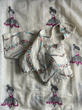 Load image into Gallery viewer, New Function Wear Chanderi Cotton Embroidery n Tussels Work Fancy Designer Saree With Stitched Blouse