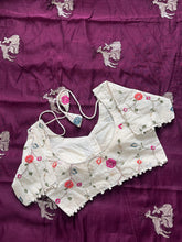 Load image into Gallery viewer, New Chanderi Cotton Embroidery n Tussels Work Fancy Designer Festive Wear Saree With Stitched Blouse