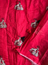 Load image into Gallery viewer, New Chanderi Cotton Embroidery n Tussels Work Fancy Designer Festive Wear Saree With Stitched Blouse