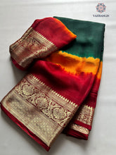 Load image into Gallery viewer, New Festival Wear Multicolor Georgette Kanchi Zari Weaving Work Fancy Designer Saree